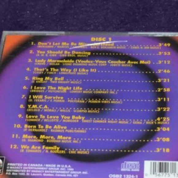 🧡4 for $20 CD Non-Stop Disco Dance MIX~70's Music - Picture 2 of 3